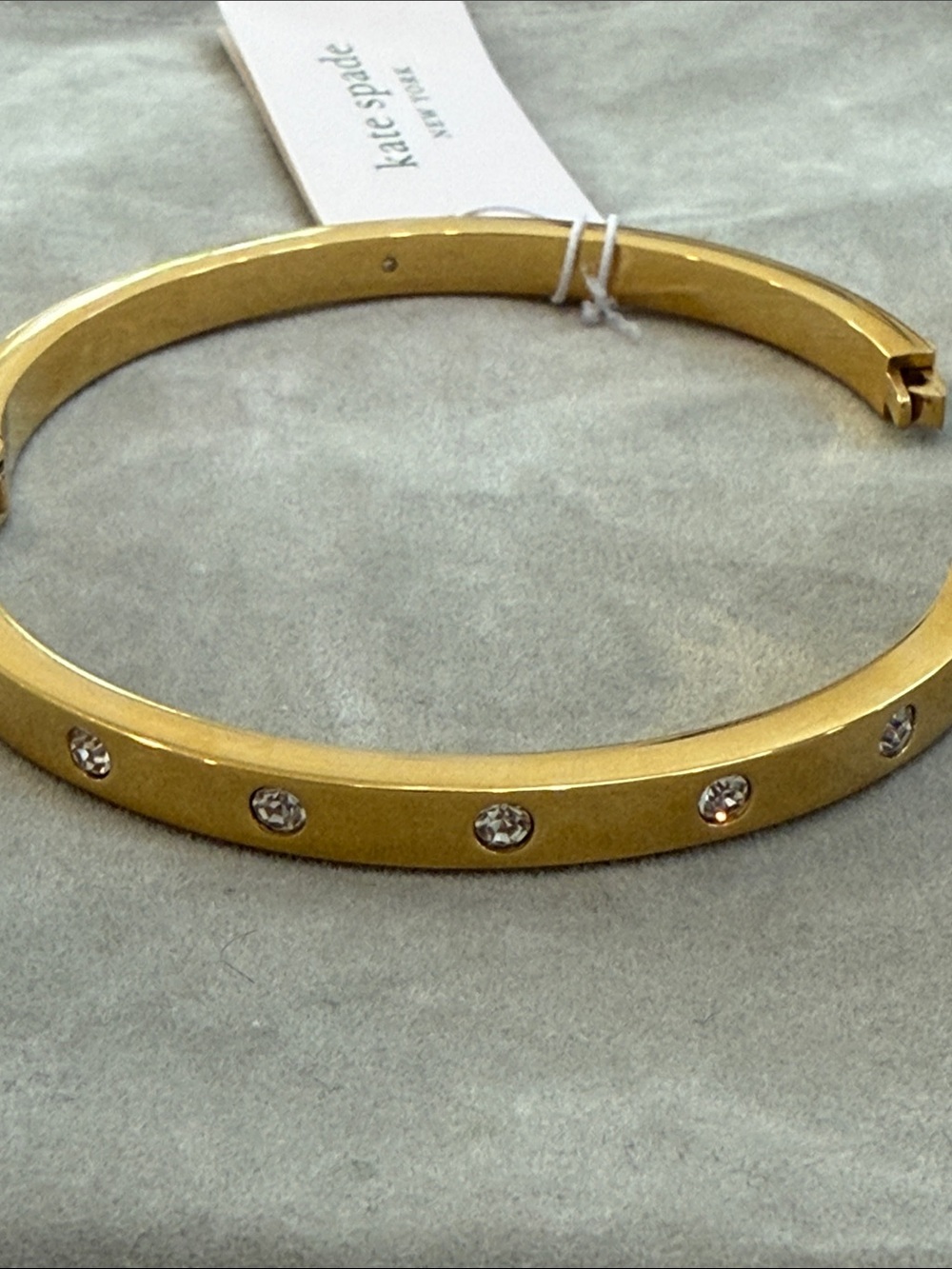 kate spade Set In Stone crystal-studded hinged bangle - Picture 13 of 15
